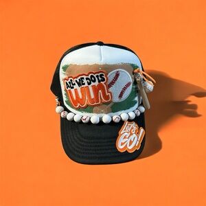Baseball Hat Otto Trucker | “All We Do Is Win” Custom Hat | Sports Mom